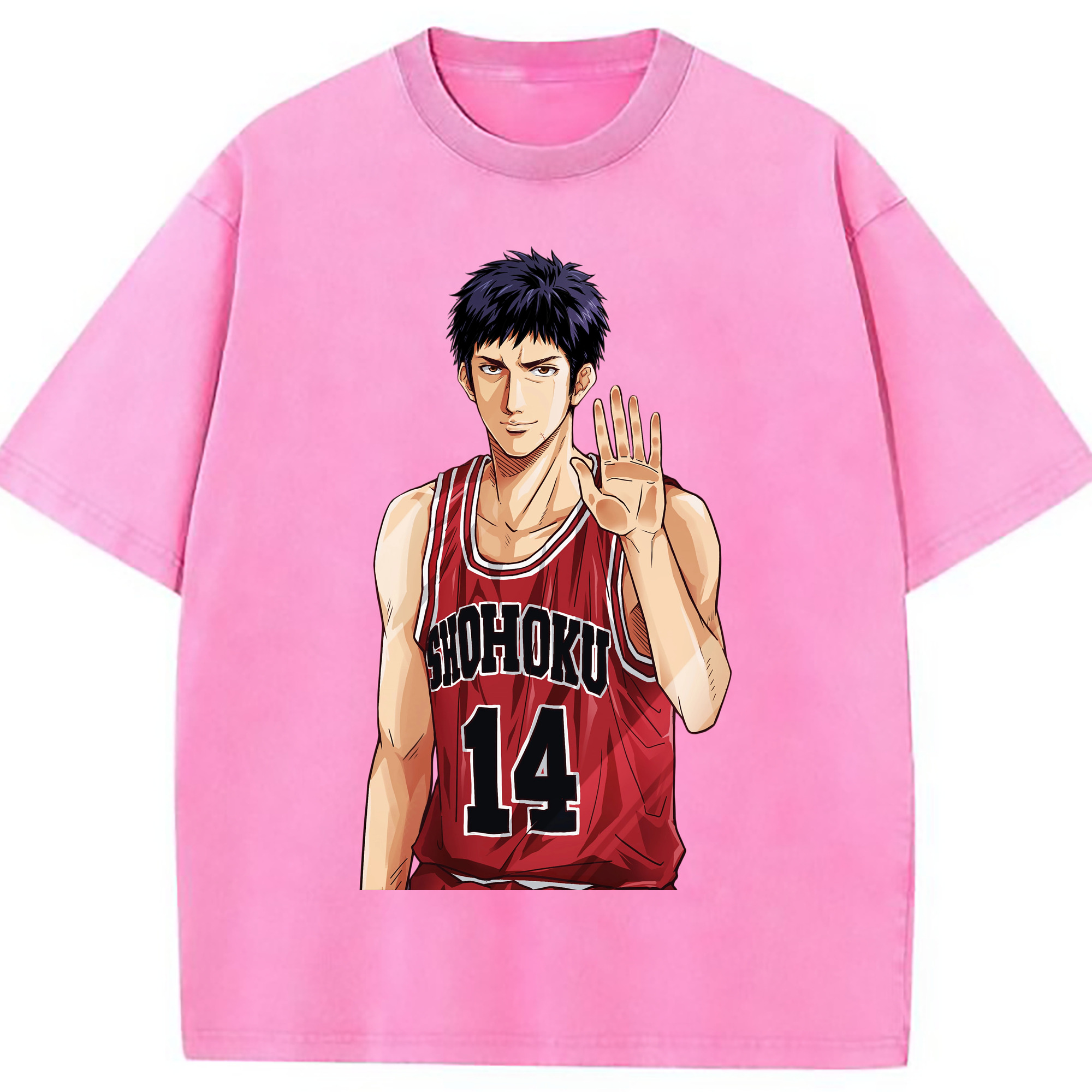 （画像用） SLAM DUNK／スラムダンク 綿100% ヴィンテージ風 半袖Tシャツ（フロントプリント）